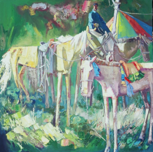&quot;Living Landscapes&quot; will also feature three art exhibitions of work by the faculty of the Art College of Inner Mongolia, the faculty of the UK School of Art and Visual Studies, and students of both programs. Photo of &quot;Human and Horse Series&quot; by Boasibagen.